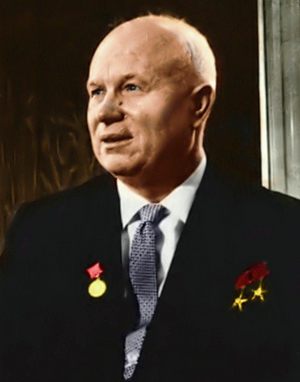 Nikita Chruschtschow war von 1938 bis 1949 Erster Sekretär der ukrainischen Kommunistischen Partei. 