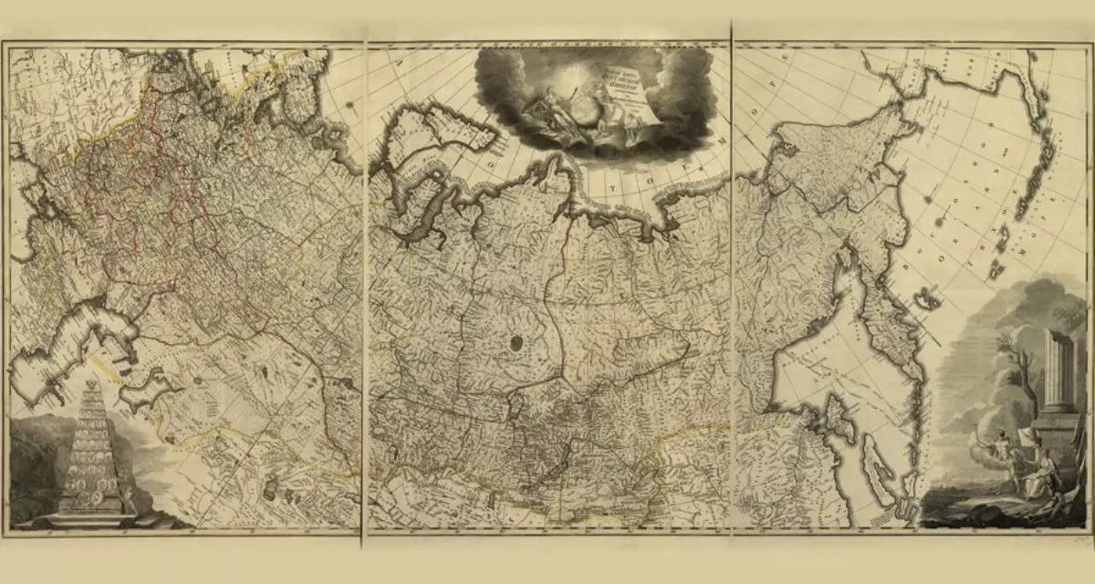 Karte: Das russische Reich im Jahr 1786 | Public Domain