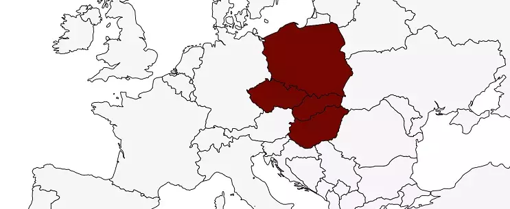 Visegrad-Staaten. Grafik: Anna Vogel