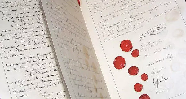 Faksimile des Originals der ersten Genfer Konvention, 1864 | Wikipedia | Kevin Quinn | CC BY 2.0