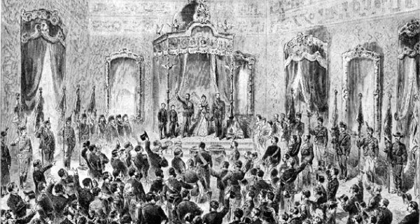 Krönung von Karl I. in Bukarest. Abbildung: Wikipedia, gemeinfrei